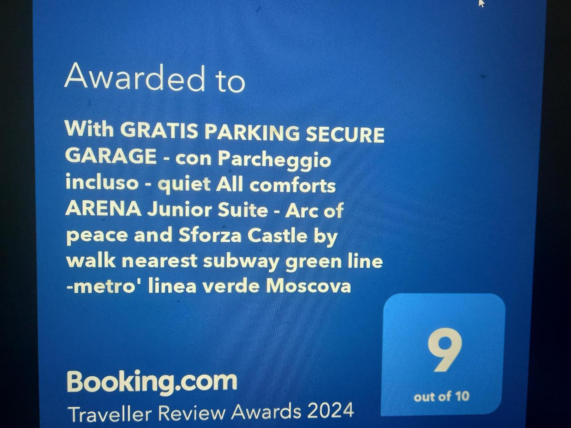 Arena Suite All Comforts - With Free Parking Garage Per Qualified Rate - Con Parcheggio Incluso Per Le Tariffe Qualificanti - Metro Verde Greenline Moscova Milan Bagian luar foto